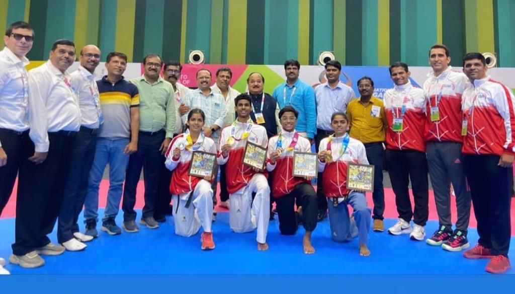 गोवा राष्ट्रीय क्रीडा स्पर्धेत महाराष्ट्र तायक्वॉदो खेळाडूंनी जिंकली १० पदके