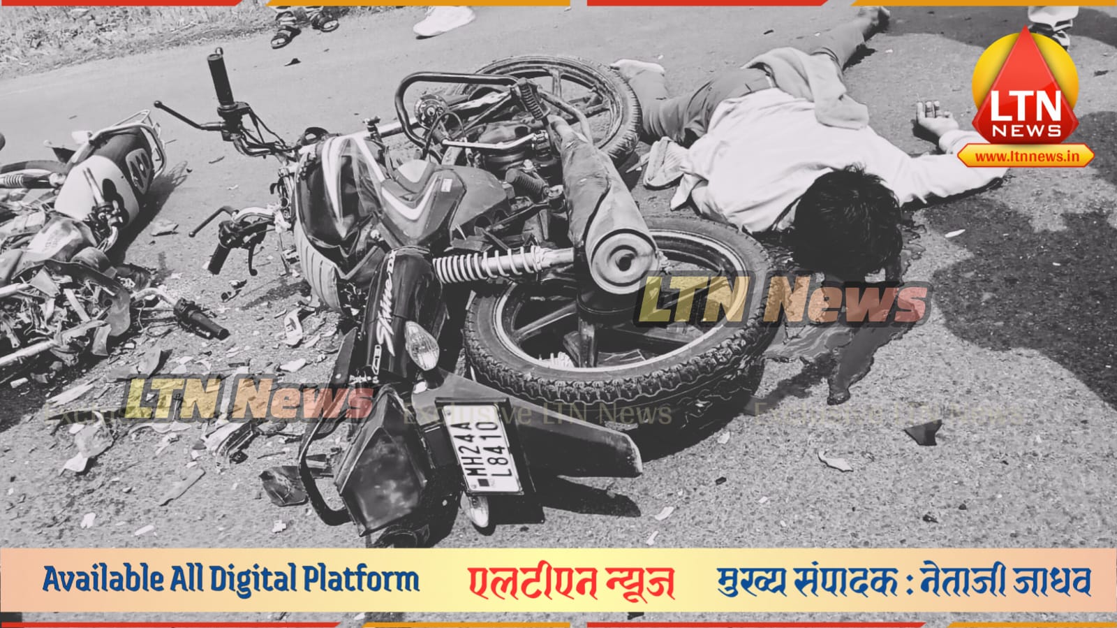 भीषण अपघात: आजोळी यात्रेला निघालेल्या शिऊरच्या तरुणाचा जागीच मृत्यू; 'कवठा पाटी'जवळ दोन दुचाकींची समोरासमोर धडक